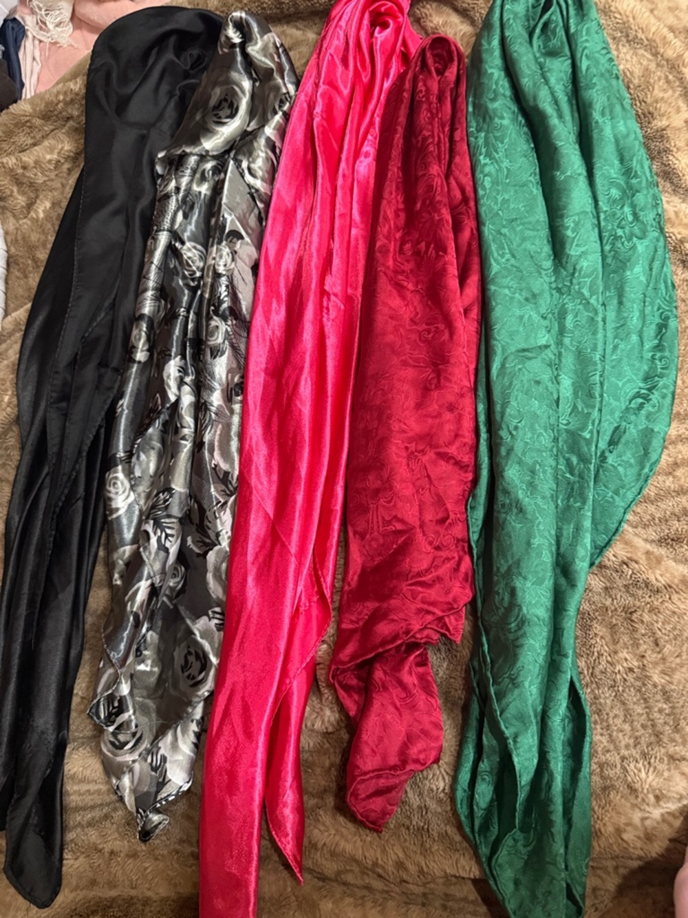 Silk wild rag… all 5 for 25 or Individually 10 a piece!